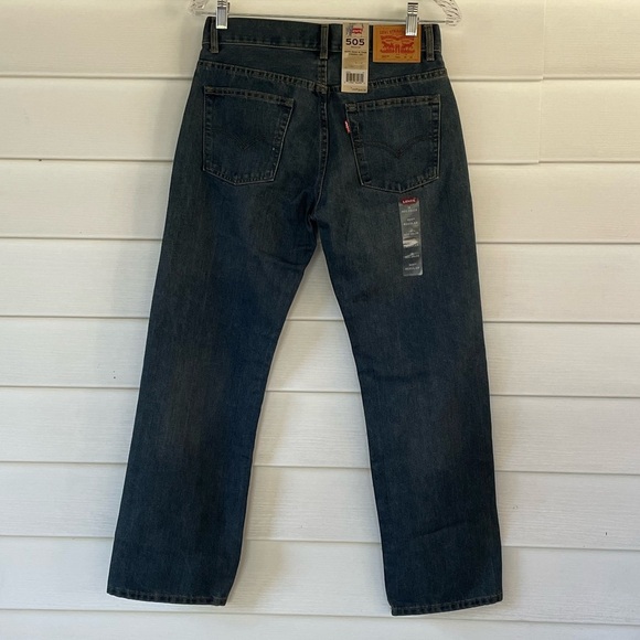 Levi’s 505 Regular-Fit Jeans Sz 16 (W28 X L28) - Picture 4 of 9